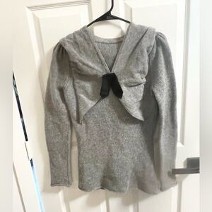 Malene Birger Lambswool bow cardigan size XS